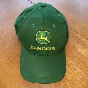 Green embroidered John Deere adjustable baseball hat “Nothing runs like a Deere”